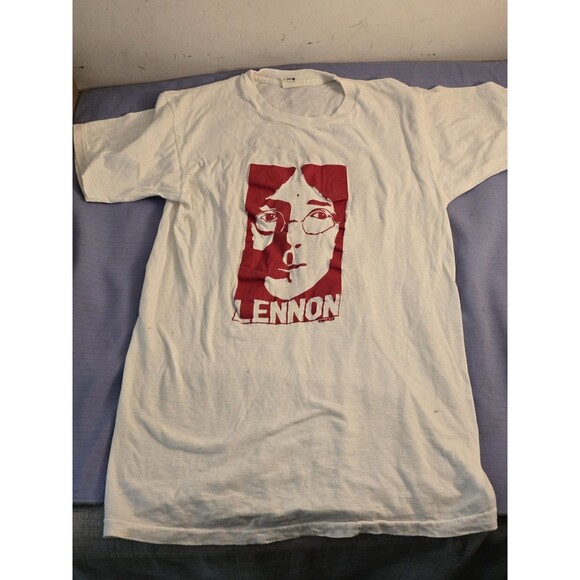 John Lennon Other - Vintage 90s John Lennon T-Shirt Graphic Give Peace A Chance USA Made Fruit Loom